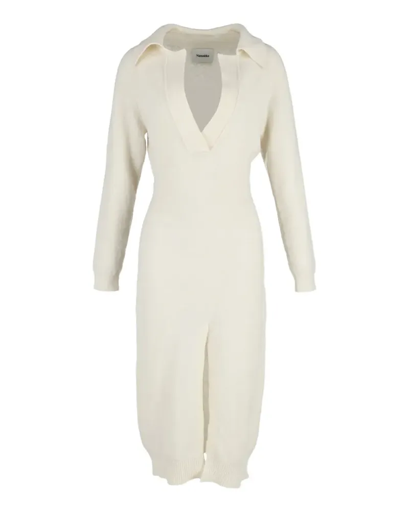 Nanushka flora knit midi dress - Nude Nude