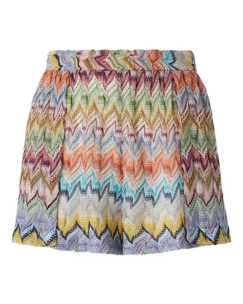Missoni Gestrickte Shorts mit Zickzackmuster - Blau Blau