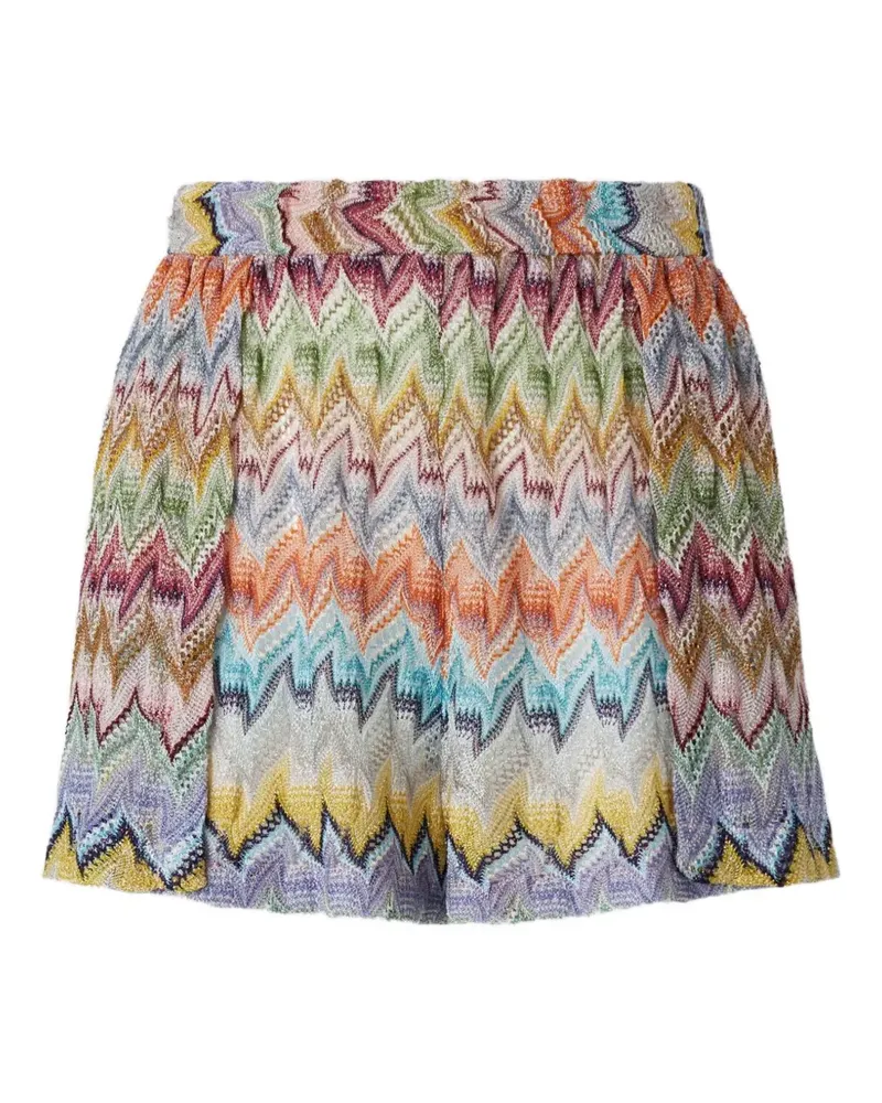 Missoni zigzag-knit shorts - Blau Blau