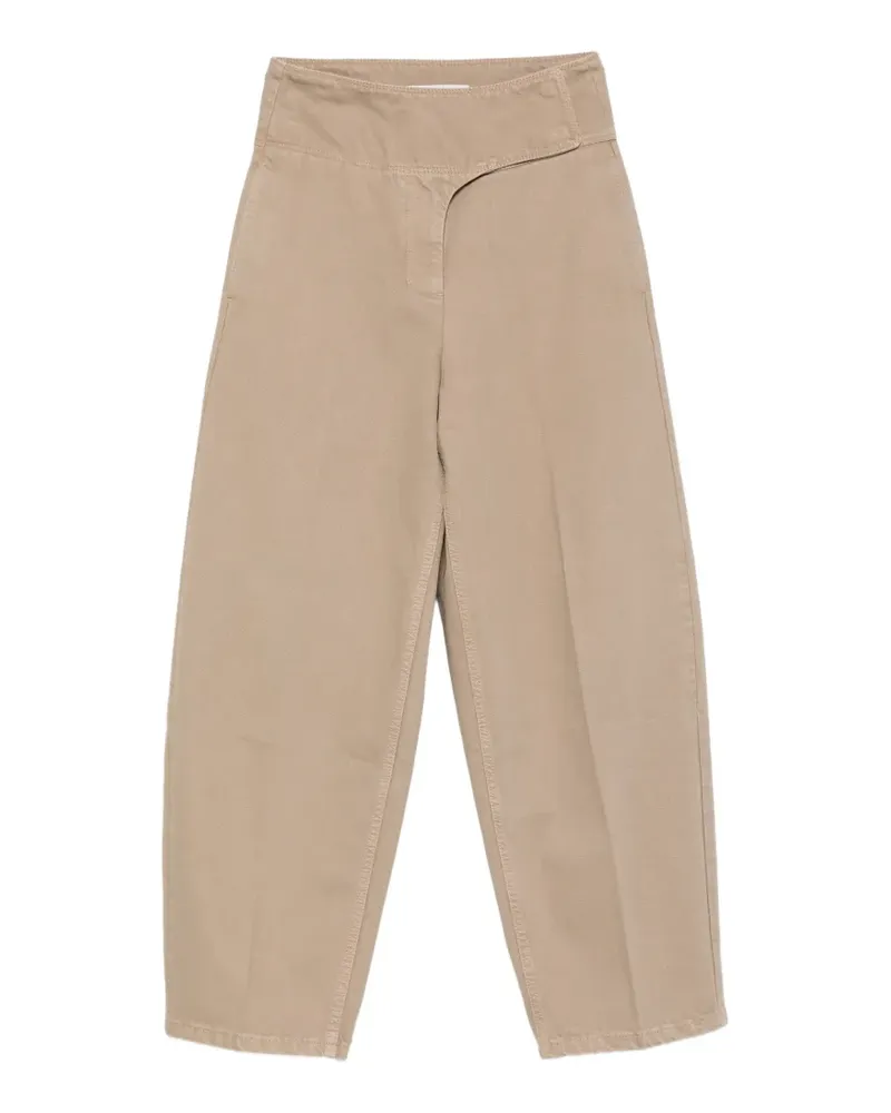 AMI Paris wrapped belted trousers - Nude Nude