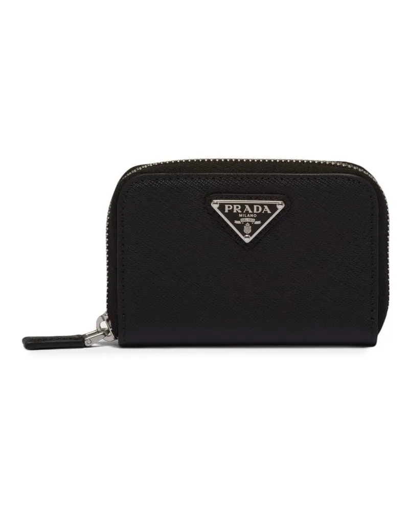 Prada Portemonnaie aus Saffiano-Leder - Schwarz Schwarz