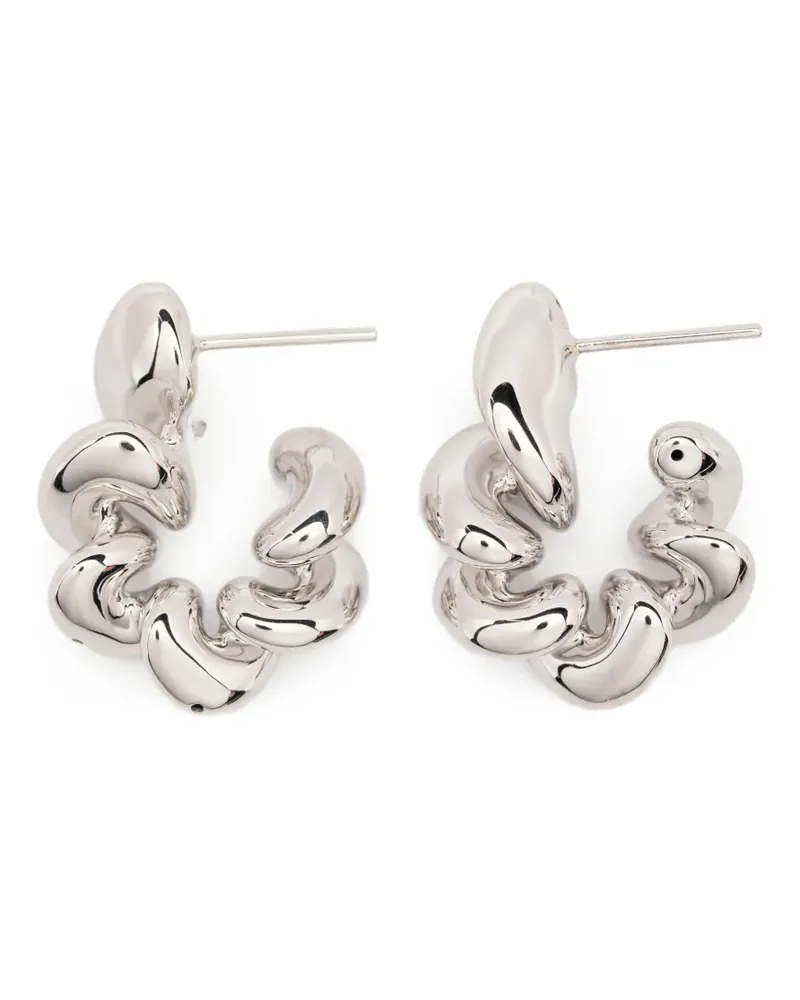 Maria Black medium Coil hoop earrings - Silber Silber