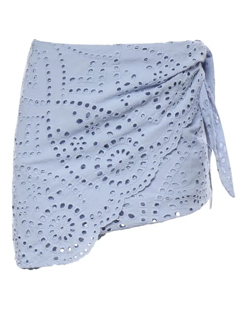 MC2 Saint Barth wrap asymmetric skirt - Blau Blau