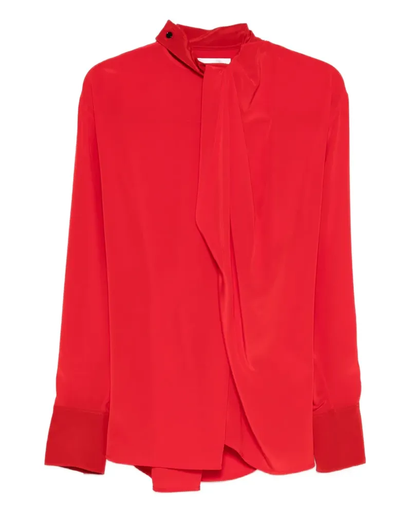 Victoria Beckham Bluse mit Schleifenkragen - Rot Rot