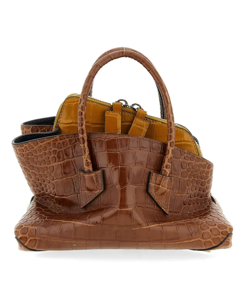 ATTICO mini La Passeggiata handbag - Braun Braun