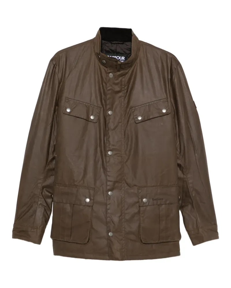 Barbour Gefütterte Jacke mit Logo-Stickerei - Braun Braun