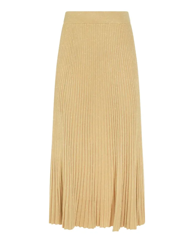 Zimmermann Luna pleated skirt - Gold Gold