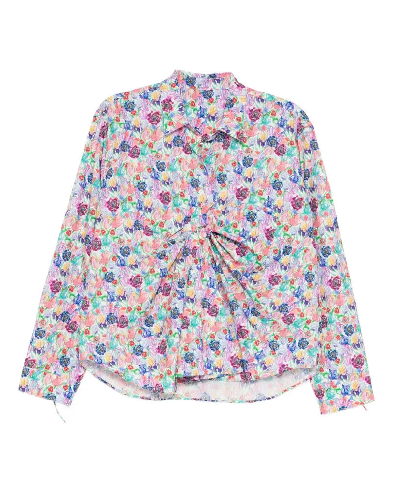 JNBY Bluse mit Aquarell-Print - Weiß Weiß