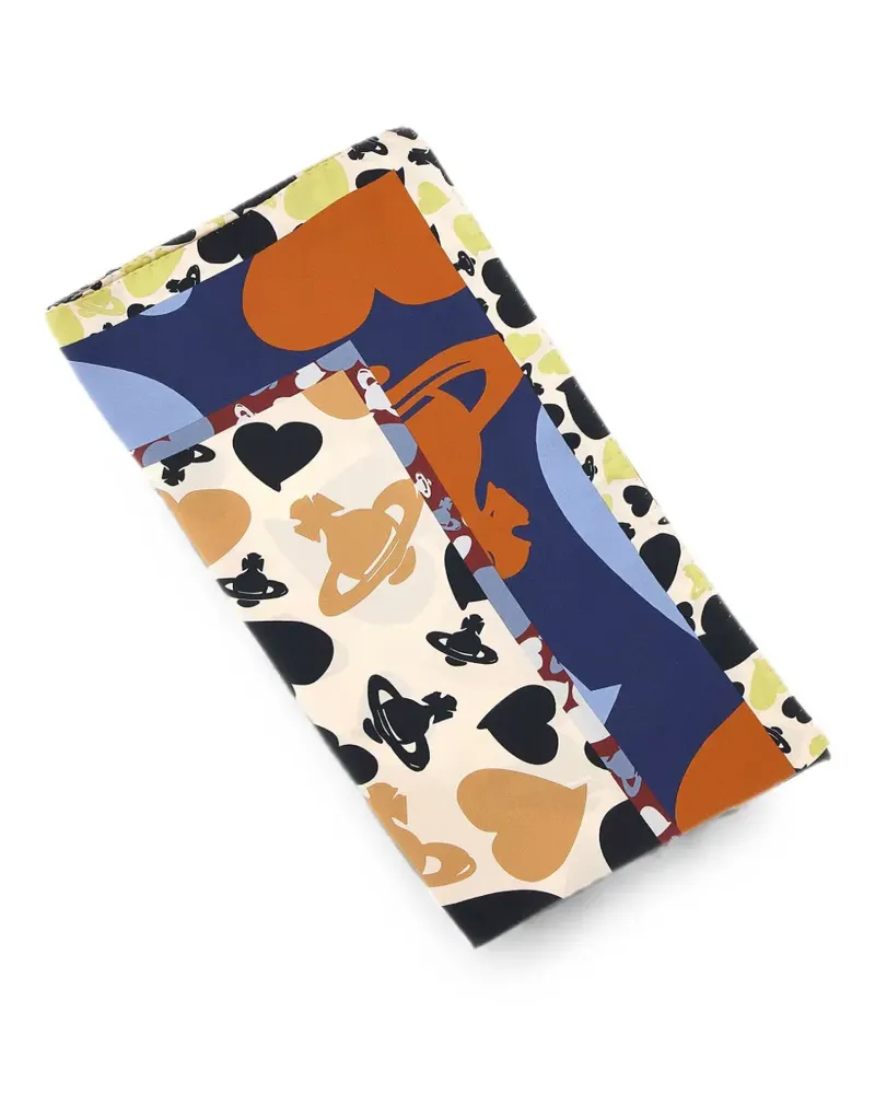 Vivienne Westwood Hearts and Orbs scarf - Nude Nude
