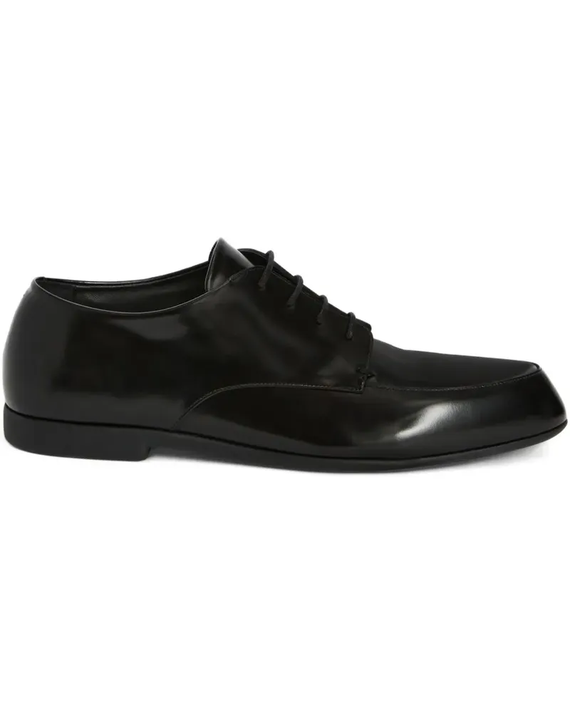 Jil Sander Derby-Schuhe aus Leder - Schwarz Schwarz