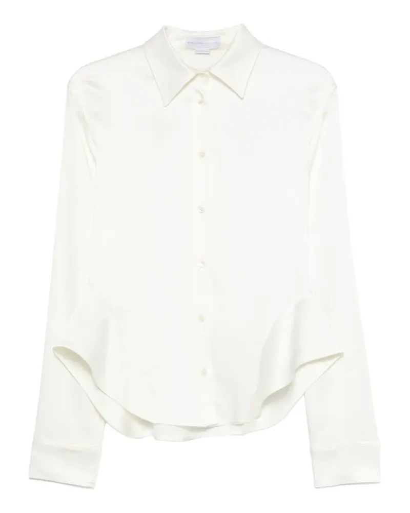 Stella McCartney peplum-hem long-sleeve shirt - Weiß Weiß