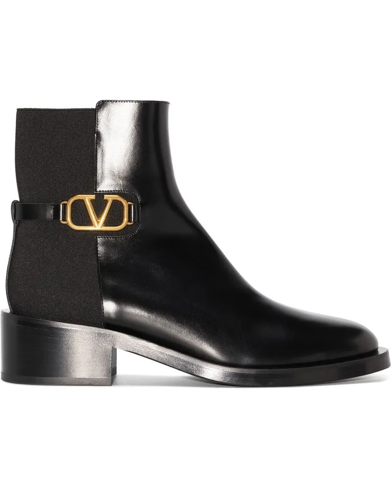 Valentino Garavani VLogo Signature Stiefeletten 30mm Schwarz