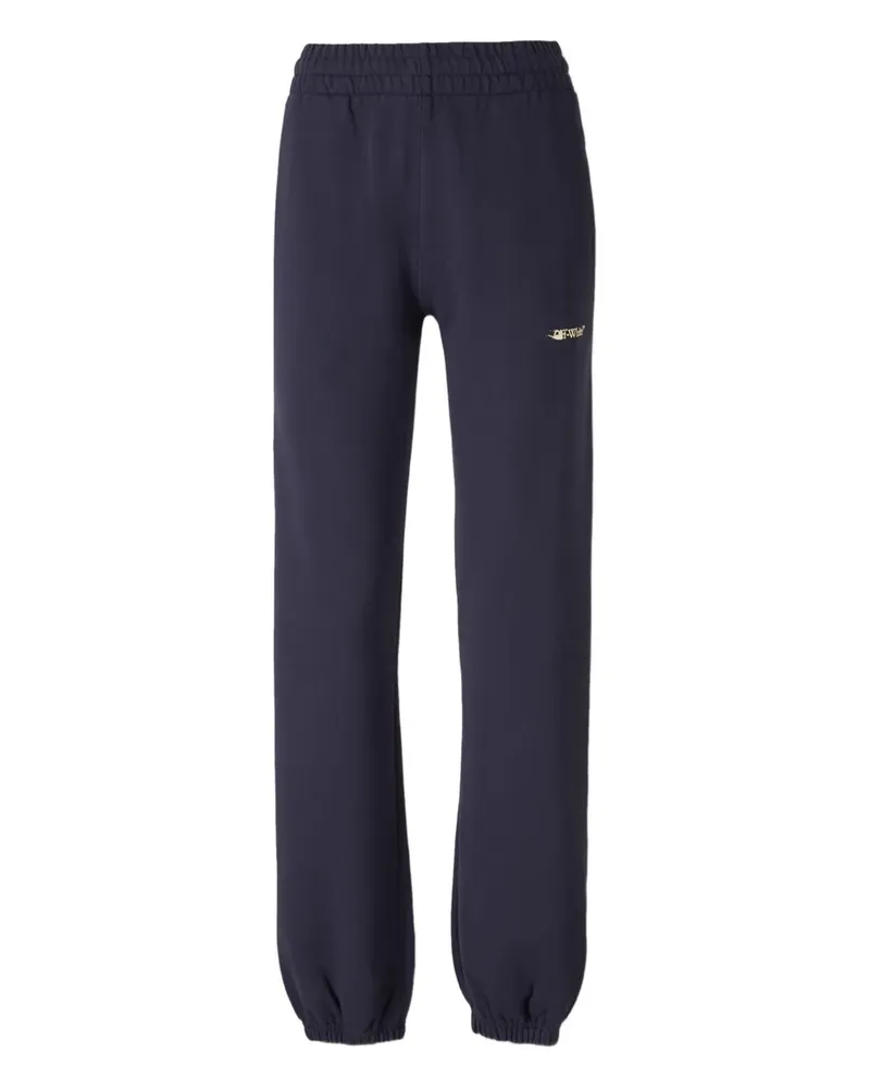 OFF-WHITE elastic-waistband track pants - Blau Blau