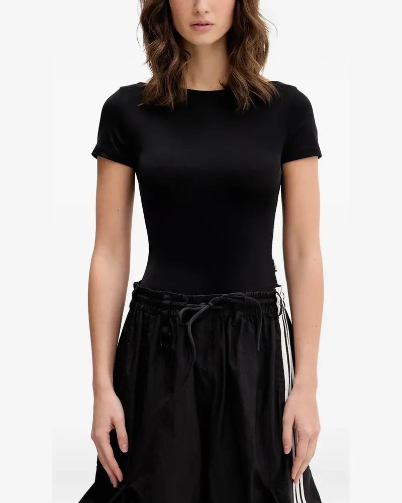 VETEMENTS open-back bow-detail T-shirt - Schwarz Schwarz