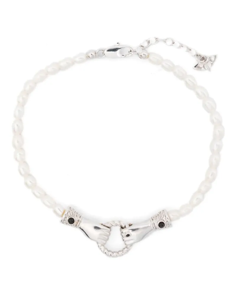 Missoma x Harris Reed In Good Hands bracelet - Weiß Weiß