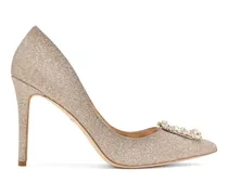 Pumps mit Kristallen - Gold