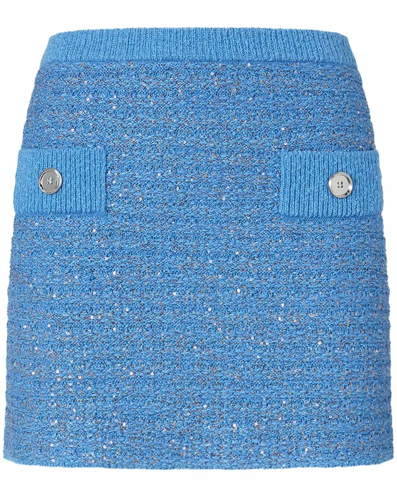 Pinko Minirock aus Tweed - Blau Blau
