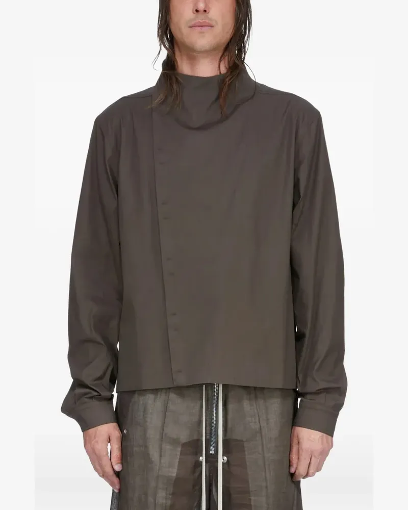 Rick Owens Jacke mit Stehkragen - Braun Braun