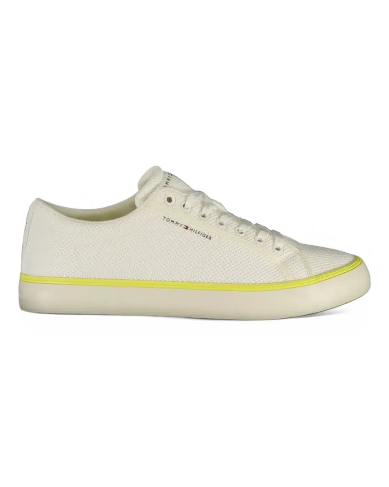 Tommy Hilfiger Sneakers aus Mesh-Strick - Weiß Weiß