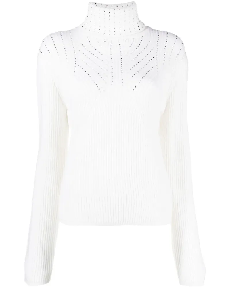 Genny Pullover mit Nieten - Weiß Weiß