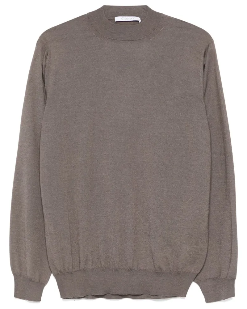 Cruciani Fein gestrickter Pullover - Braun Braun