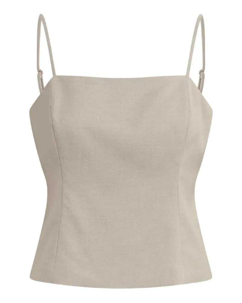 Favorite Daughter The I Back button-back top - Nude Nude