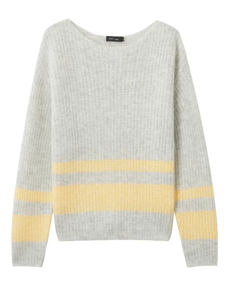 Tout a Coup Gerippter Pullover - Grau Grau