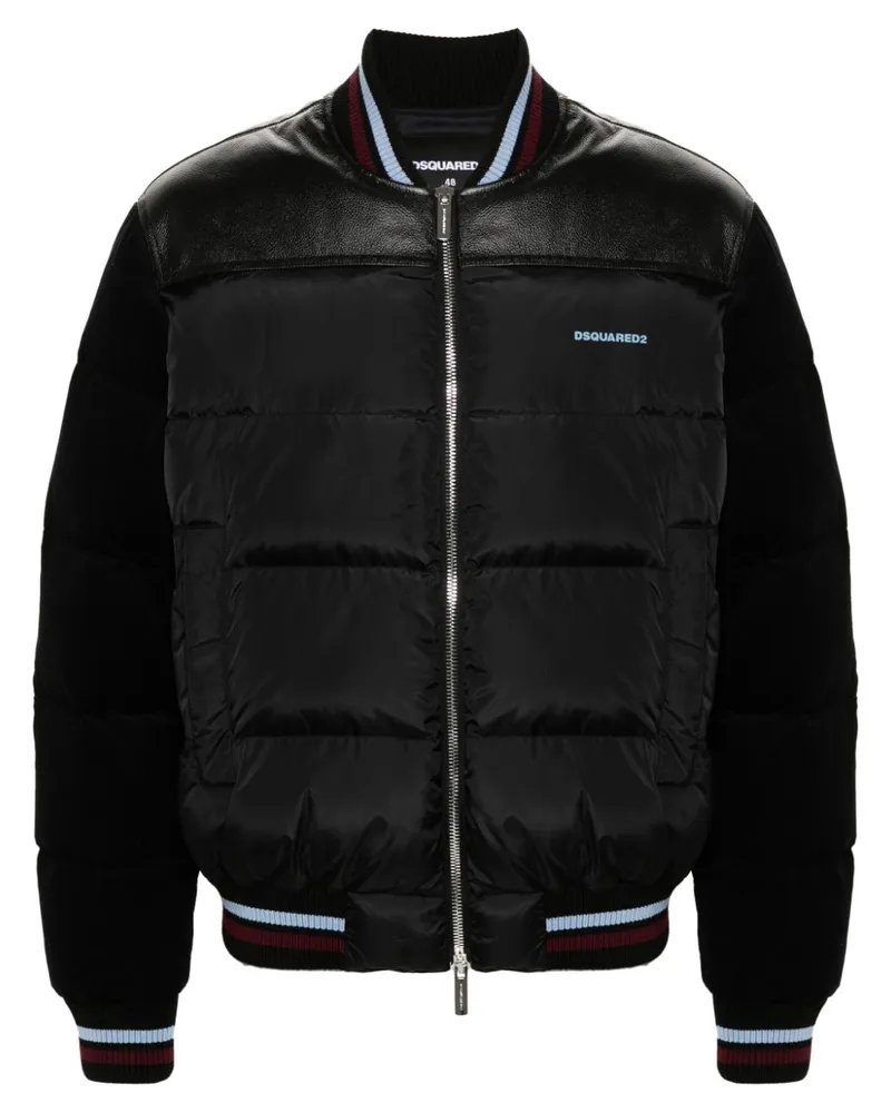 Dsquared2 Gesteppte Bomberjacke - Schwarz Schwarz