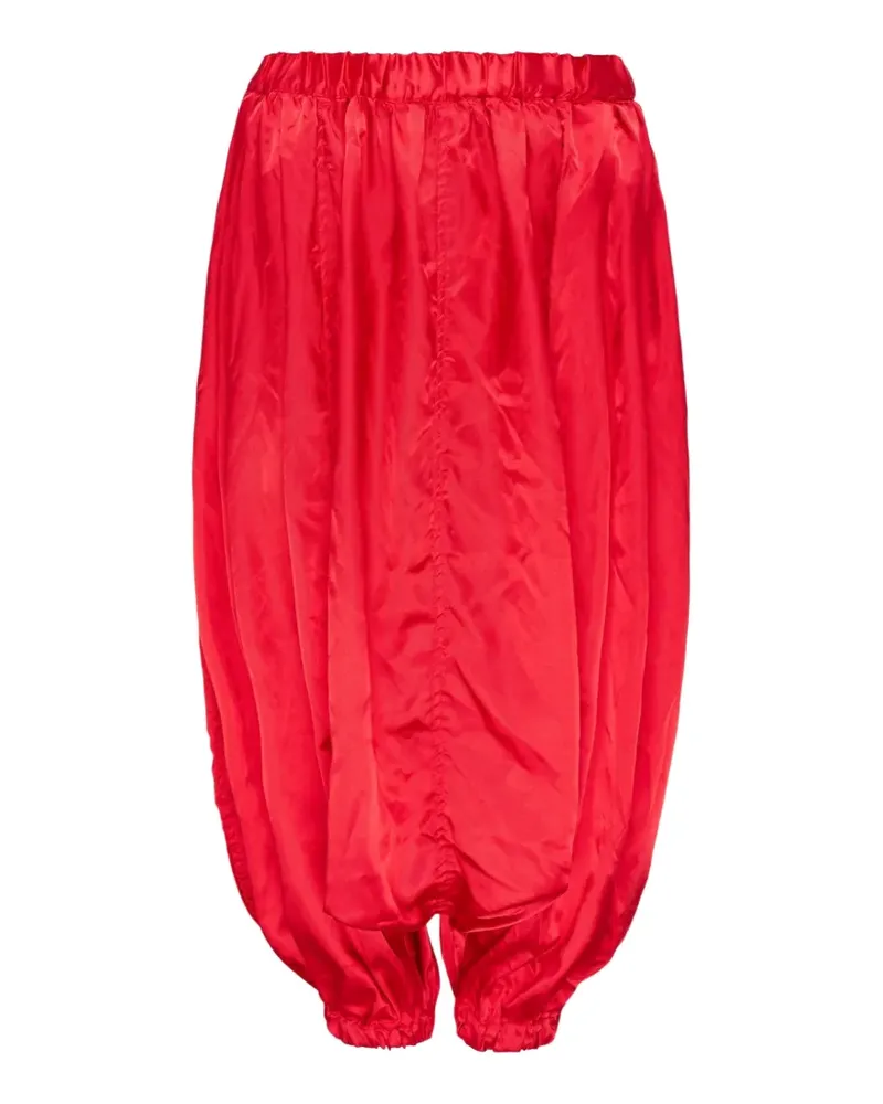 Comme des Garçons elasticated-waist drop-crotch trousers Rot