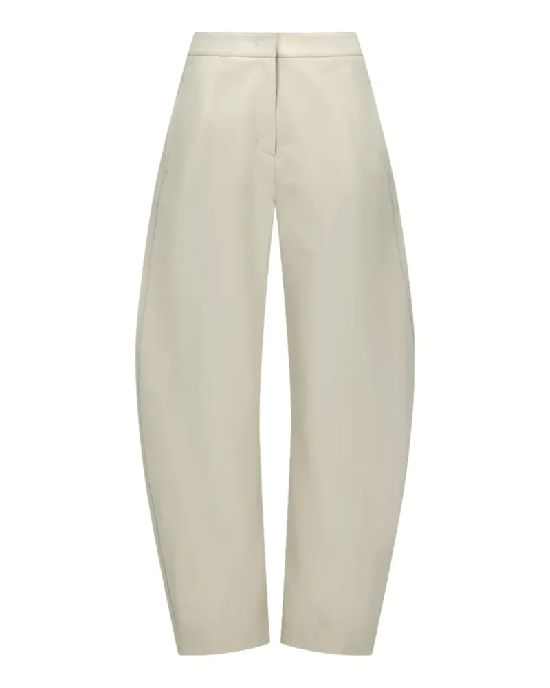 AMOMENTO curved-leg trousers - Nude Nude