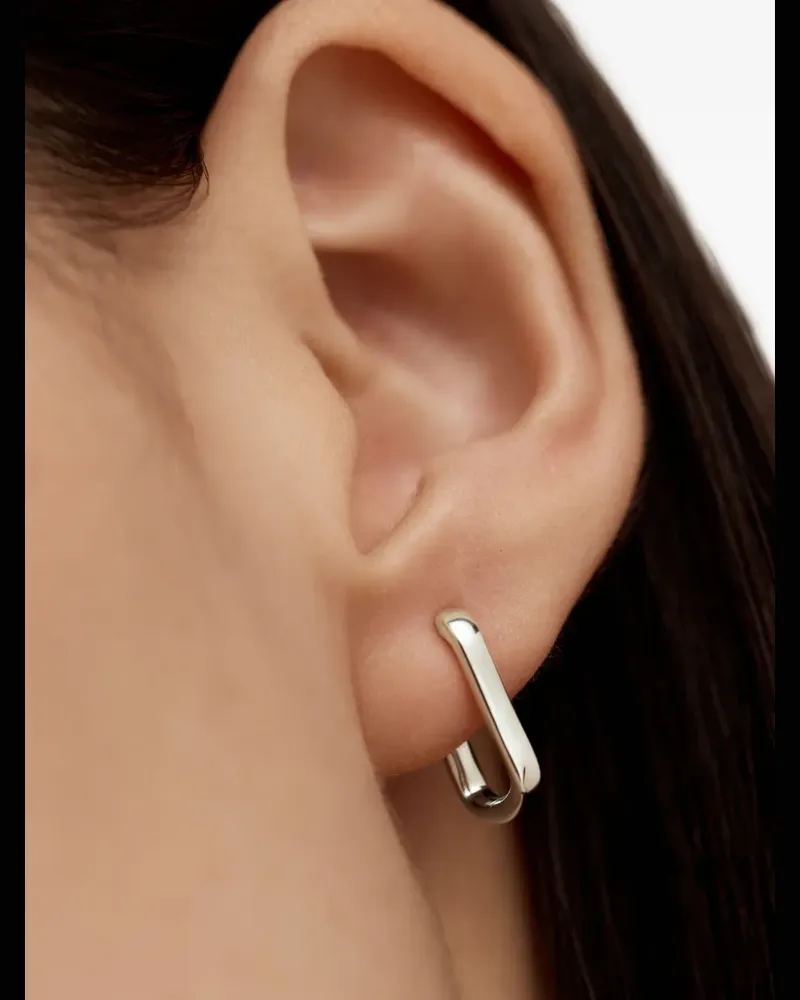Monica Vinader Alta Capture Ohrringe - Silber Silber