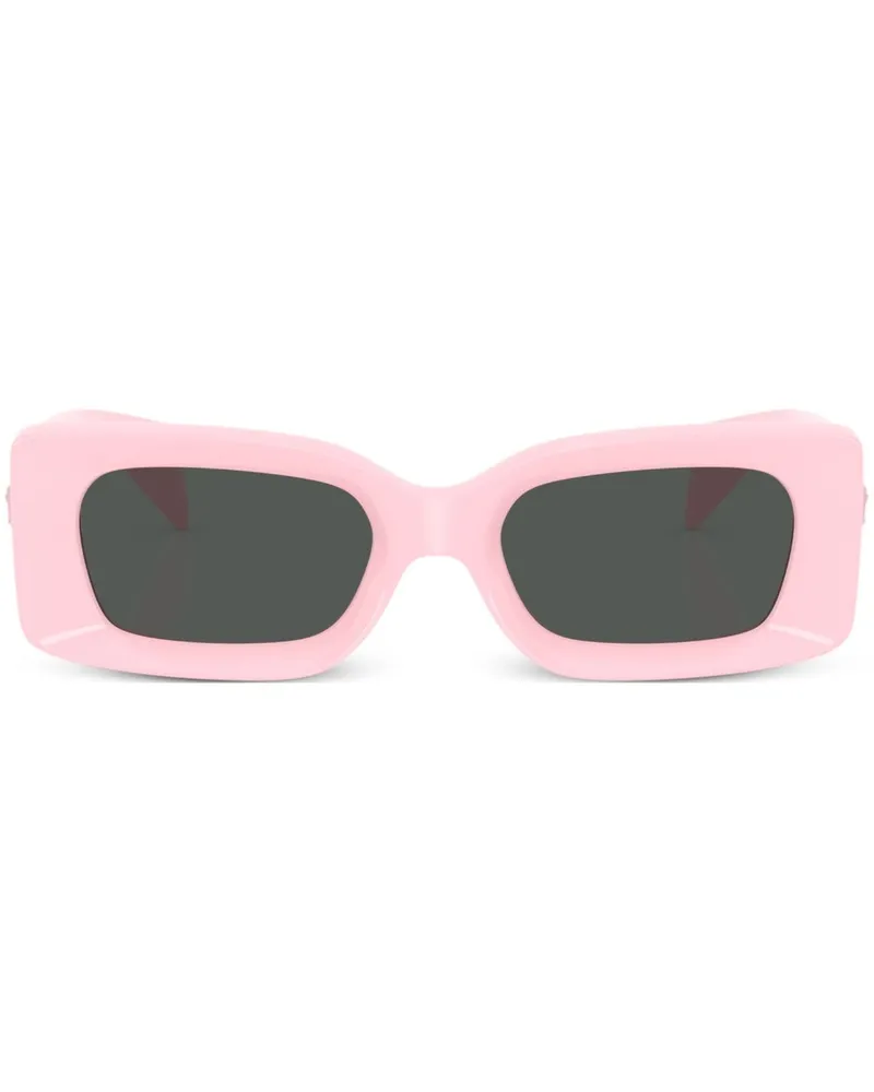 Versace Eckige Sonnenbrille mit Medusa-Schild - Rosa Rosa