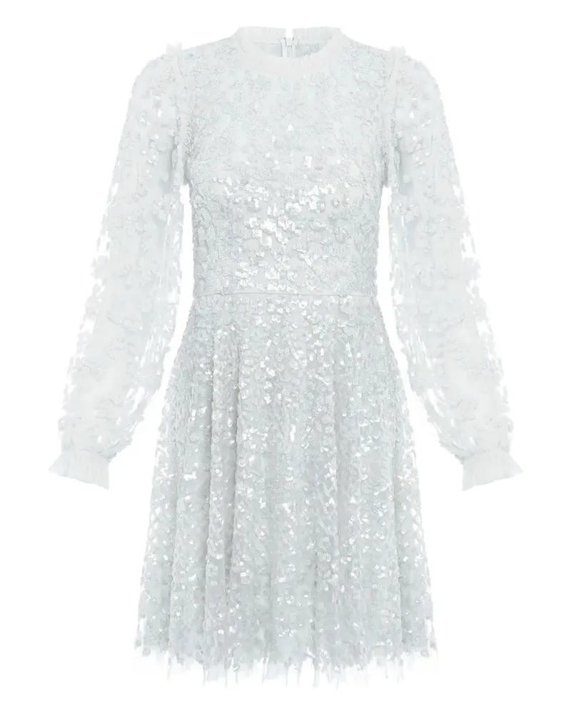 Needle & Thread Seren sequin-embellished floral dress - Blau Blau