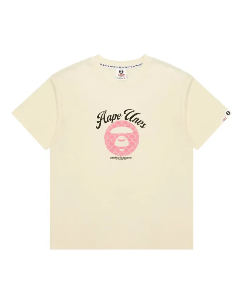 BAPE T-Shirt mit grafischem Print - Nude Nude