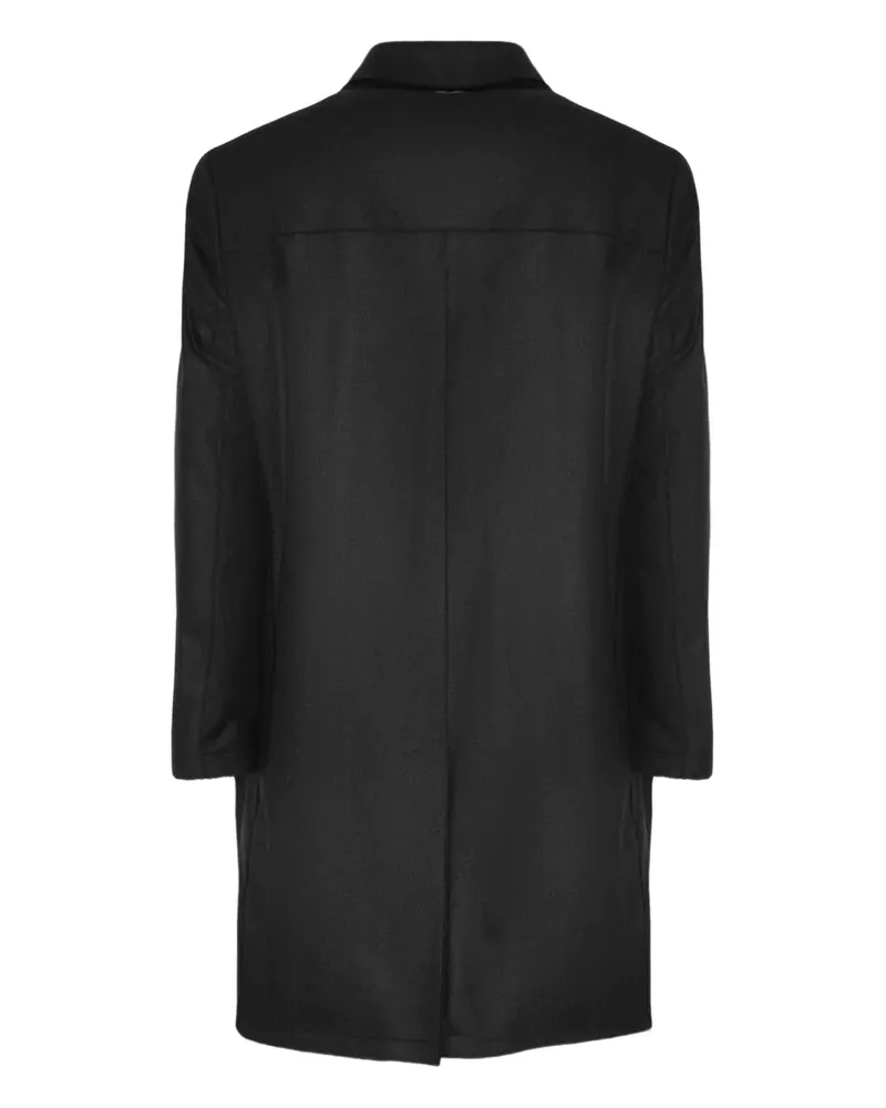 Herno Mantel mit Kragen - Schwarz Schwarz