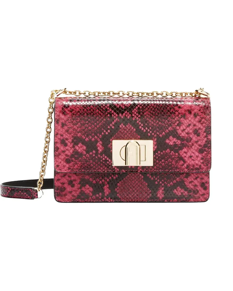 Furla Mini 1927 Umhängetasche mit Animal-Print - Rosa Rosa