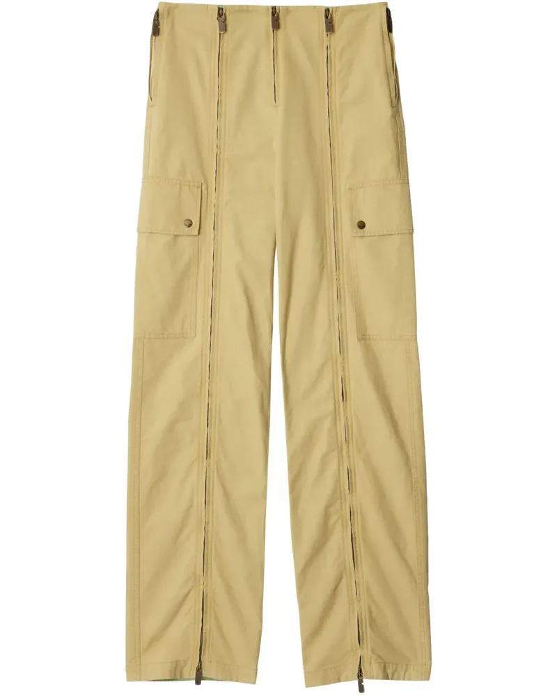 Burberry Gerade Hose mit Reißverschluss - Nude Nude