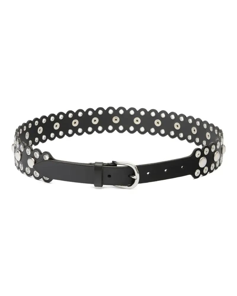 Isabel Marant Zalla Gürtel mit Nieten - Schwarz Schwarz