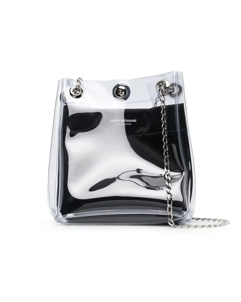 Junya Watanabe Transparente Schultertasche - Weiß Weiß