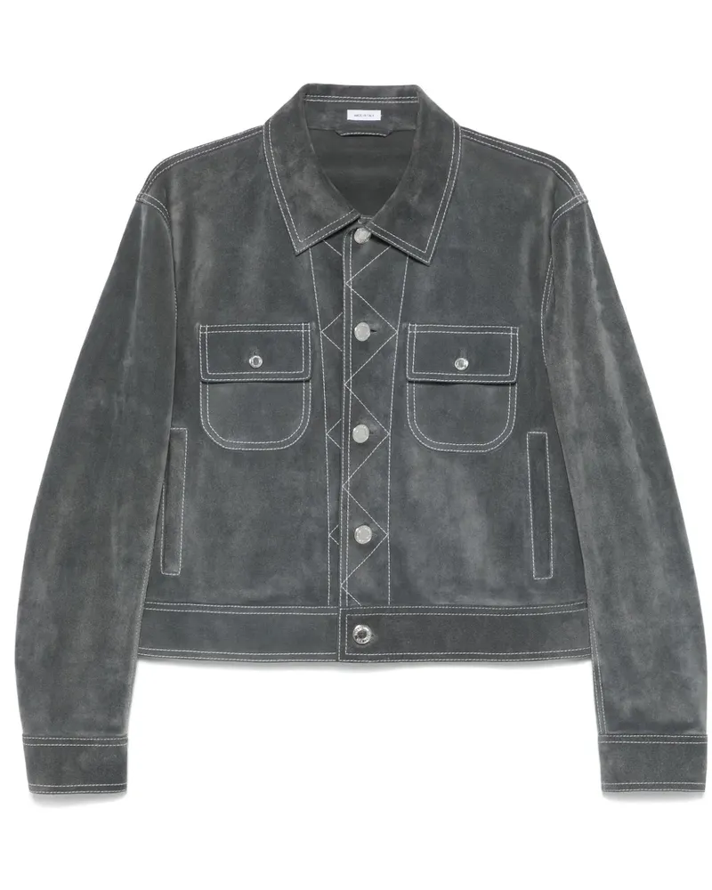 Thom Browne Jacke mit Riemen - Grau Grau