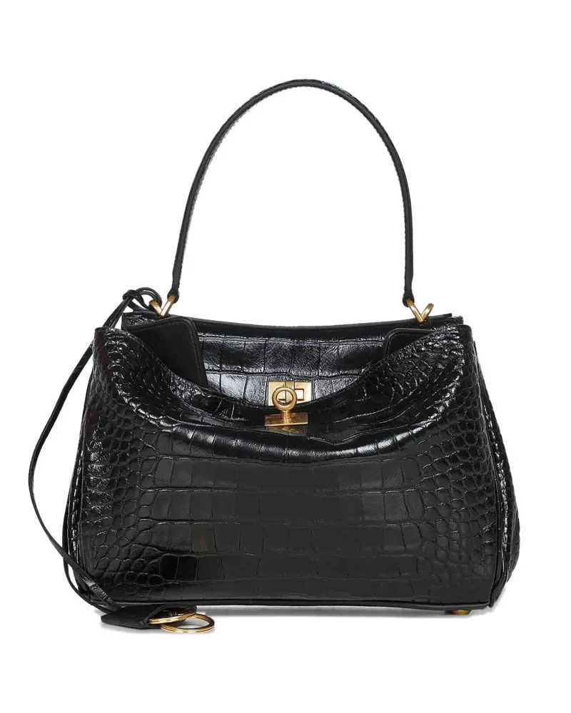 Balenciaga Kleine Rodeo Schultertasche - Schwarz Schwarz