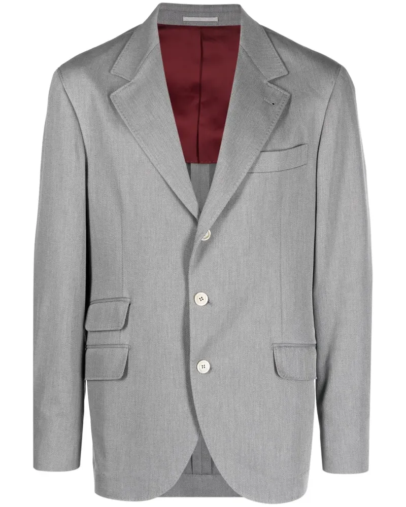 Brunello Cucinelli Einreihiges Sakko - Grau Grau