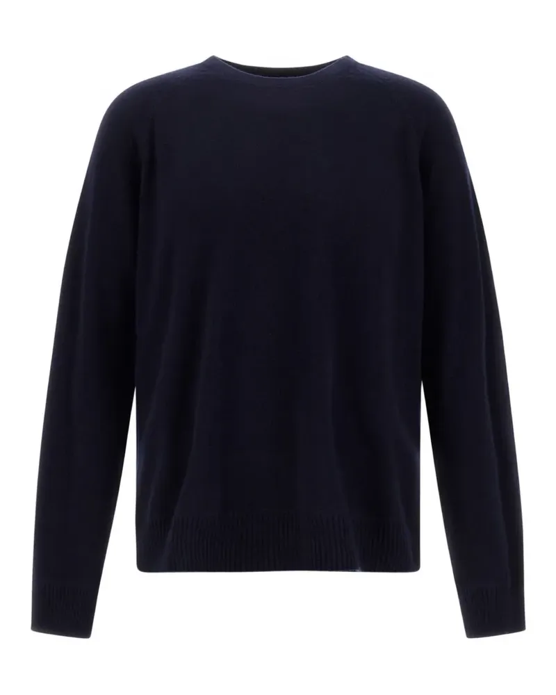Herno Fein gestrickter Kaschmirpullover - Blau Blau