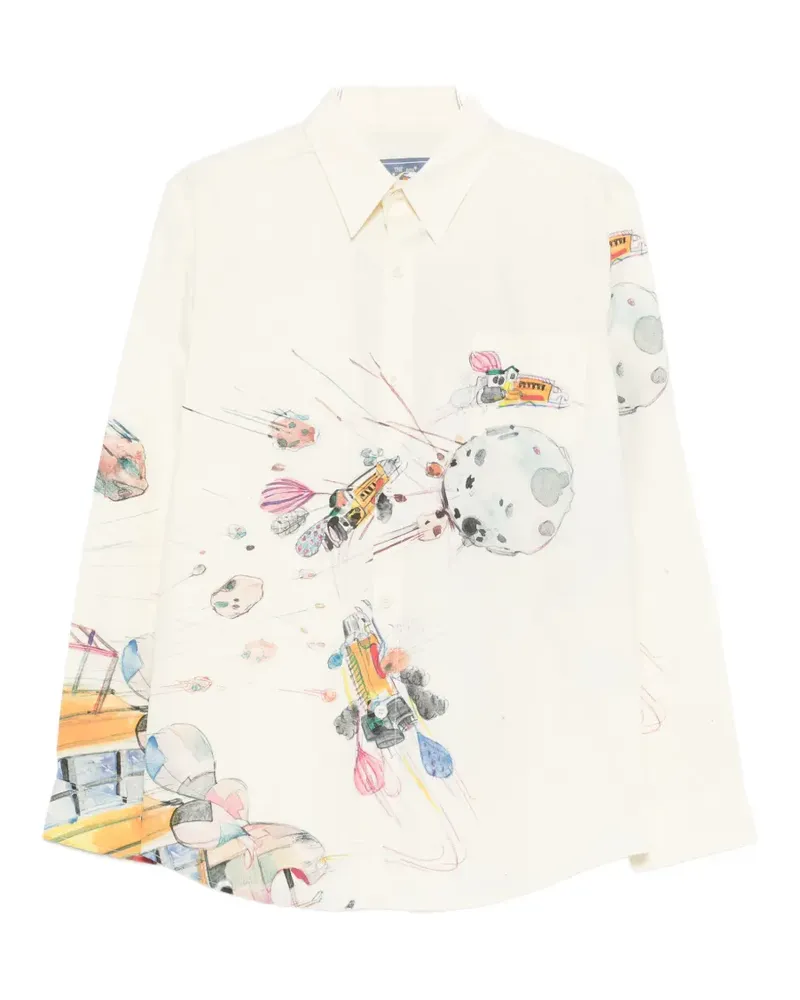 KidSuper printed shirt - Nude Nude