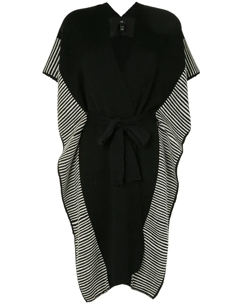VOZ Gestreifter Kaftan - Schwarz Schwarz