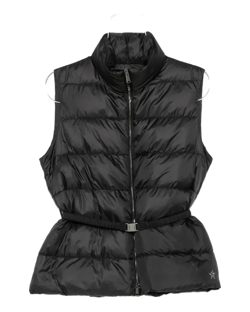 Lorena Antoniazzi belted quilted gilet - Schwarz Schwarz