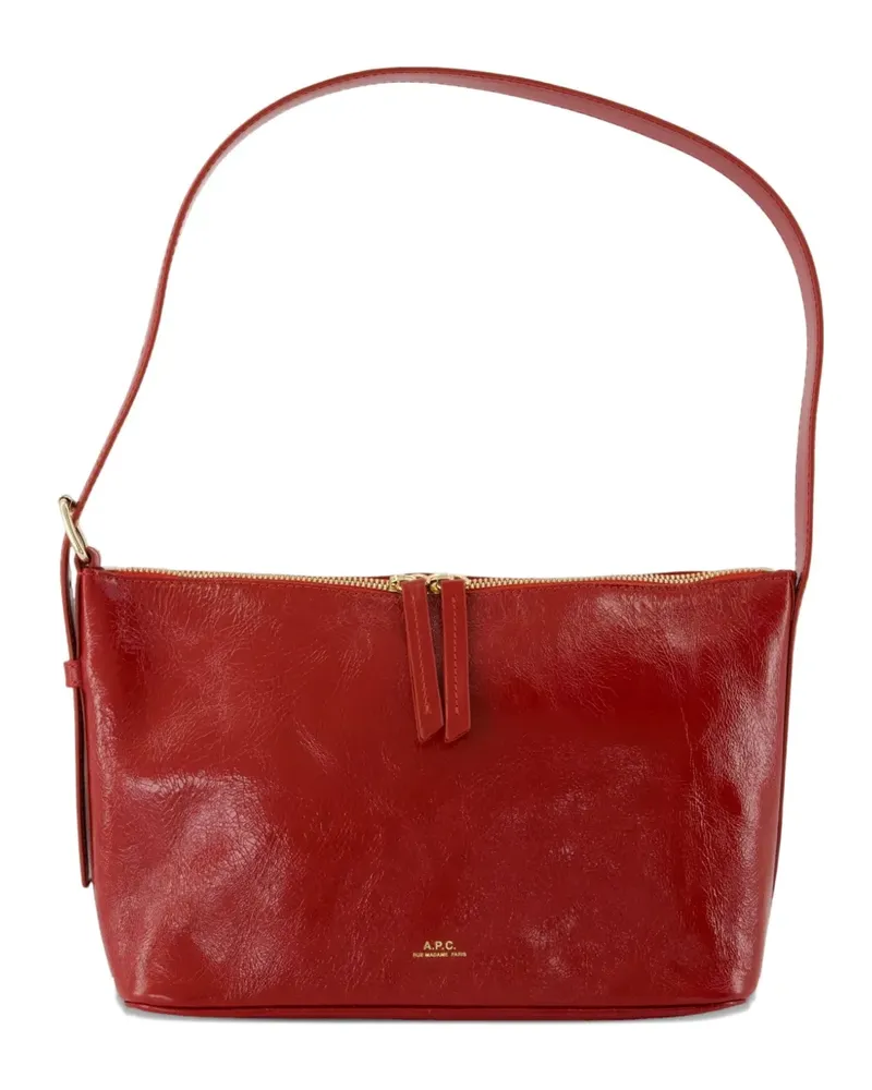 A.P.C. Schultertasche mit Henkel - Rot Rot