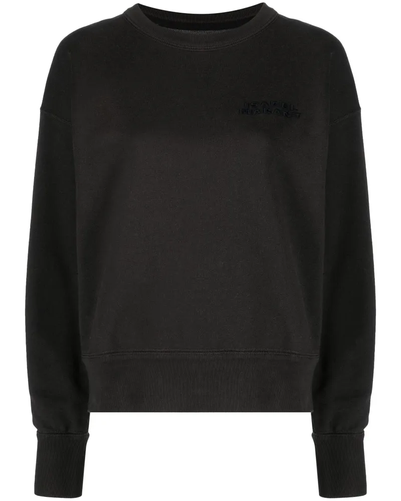 Isabel Marant Shad Sweatshirt mit Logo-Stickerei - Schwarz Schwarz