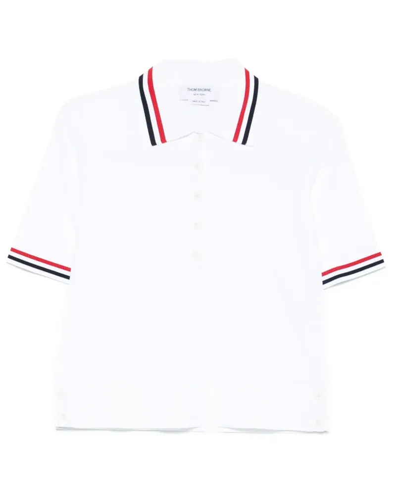 Thom Browne Poloshirt aus Jersey - Weiß Weiß