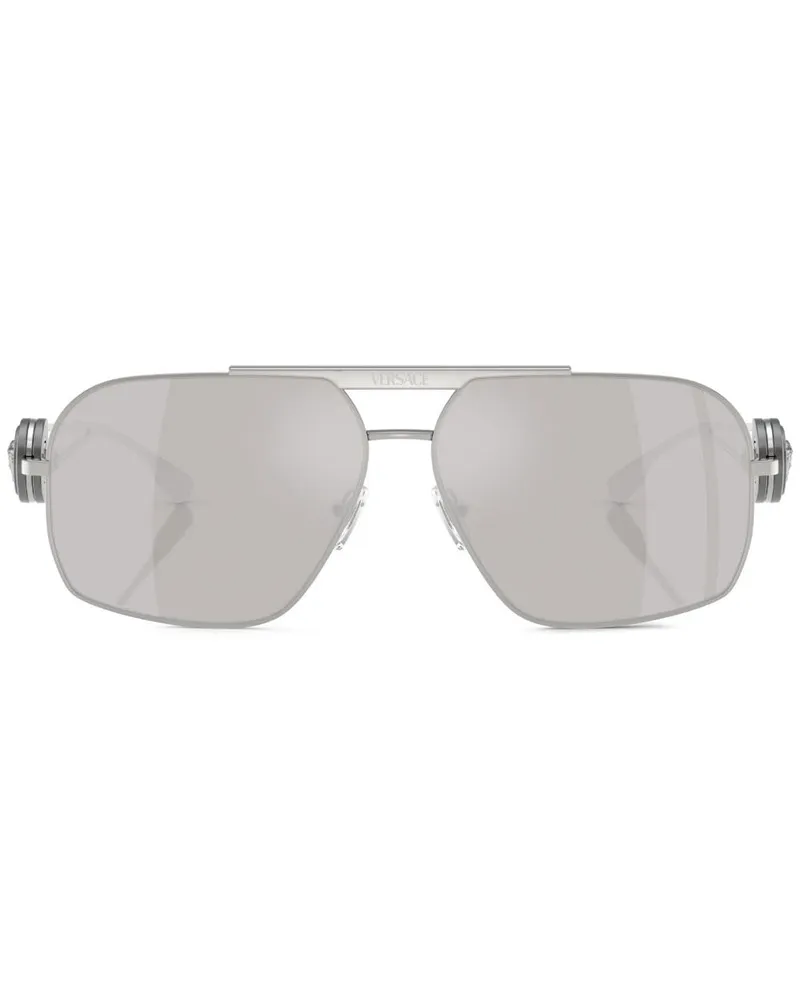 Versace Pilotenbrille mit Medusa - Silber Silber